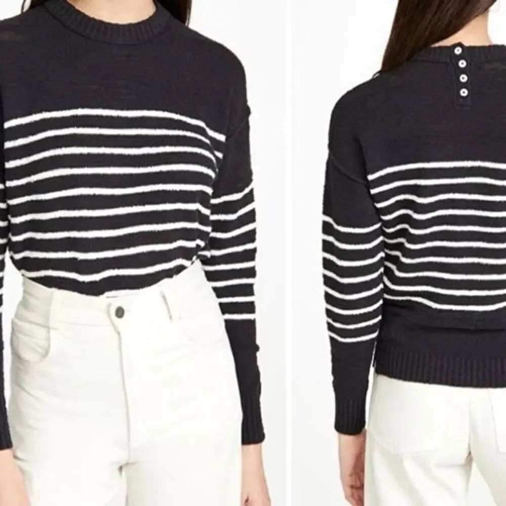 Alex Mill Scout Texture Stripe Sweater sz Large